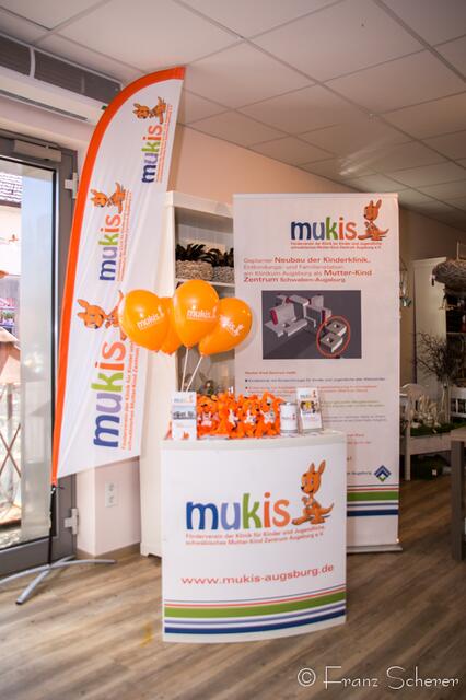 20. Jugendwettkampf 2013 der Floristen-Auszubildenden im Bezirk Schwaben-Mitte. Der mukis e.V. präsentierte seine Aufganben und Ziele