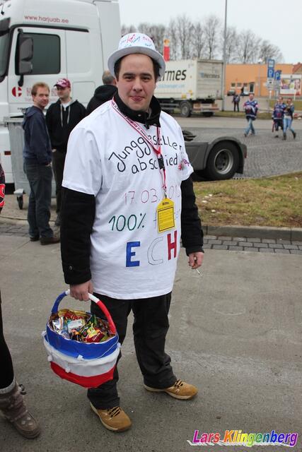 Auf der Tour nach Heilbronn wurde auch ein Junggesellenabschied gefeiert...