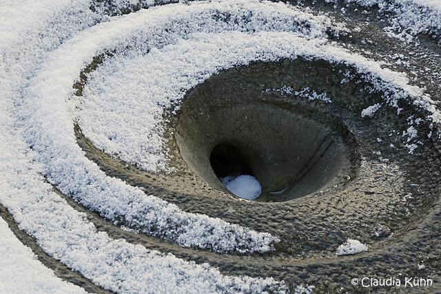Interessant wie sich der Schnee verteilt hat