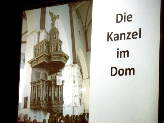. . . die Kanzel im Dom von Riga . . .