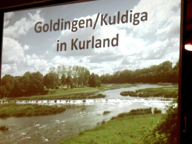 . . . Goldingen in Kurland, heute Lettland . . .