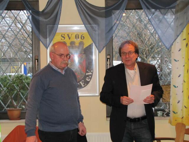 Lehrausschuß Vorsitzender Achim Götze und der stellver. Kreisvorsitzender Eberhard Wacker