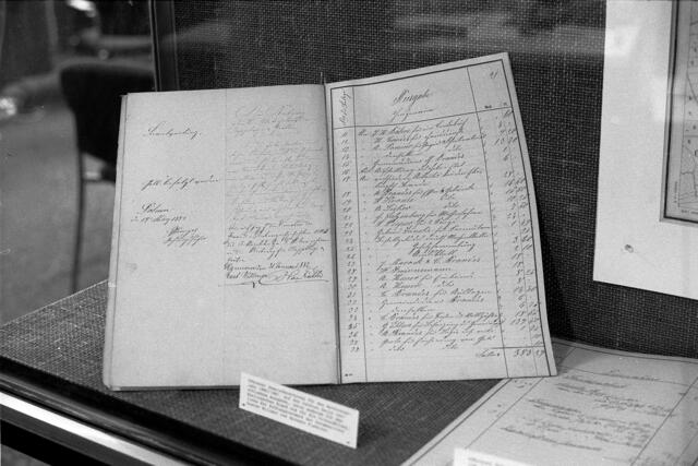Früher gab es in der Sparkassengeschäftsstelle an der Ecke Bernwardstraße noch ab und zu kleine Ausstellungen. 1983 stand die Geschichte Döhrens im Mittelpunkt.