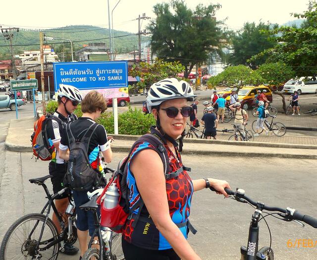 Start der Radtour auf Kho Samui