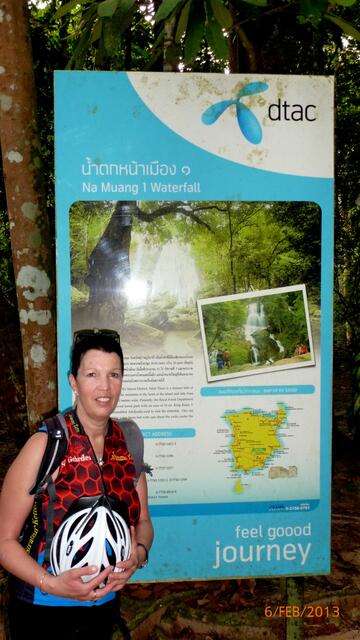 Wasserfall und Baden