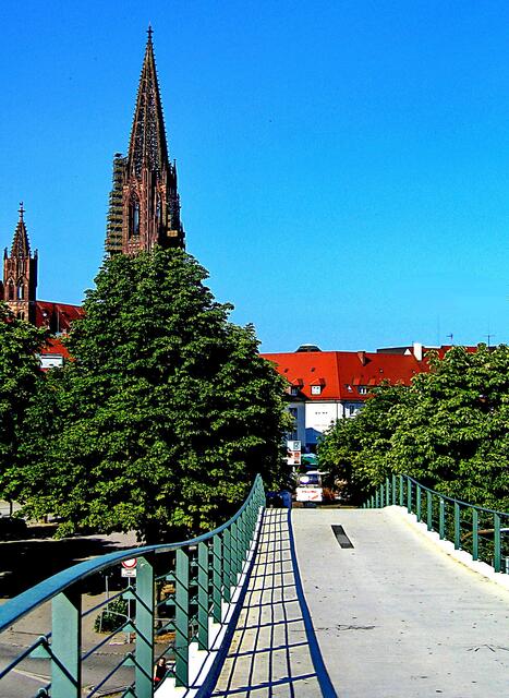 Blick vom Stadpark auf das Münster