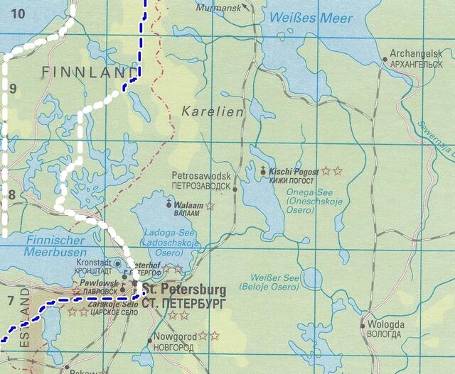 von Tartu /Estland nach St. Petersburg