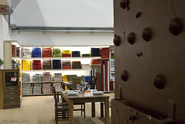 Hartes Eisen und weiche Sitzkissen