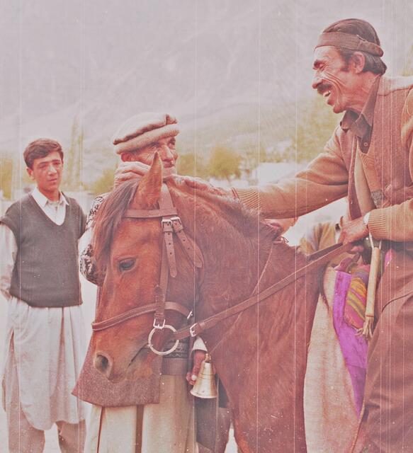 Reiter im Hunza-Tal