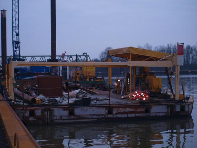 Baustelle im Hafen von Lübbecke