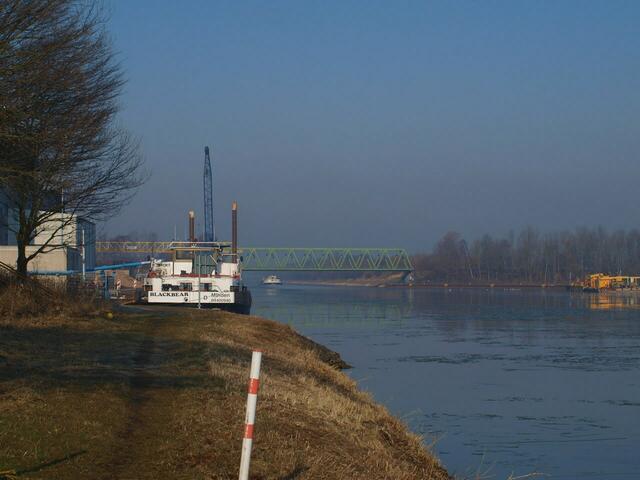 Blick in Richtung Hafen von Lübbecke