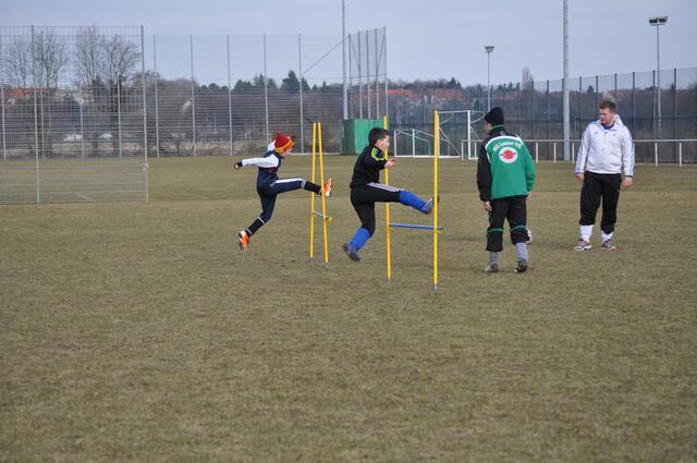 Hürdenlauf, hier synchron.