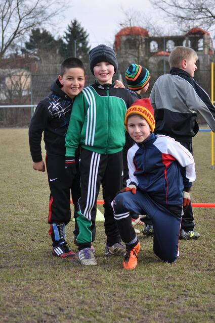 Freuen sich aufs nächste Punktspiel, die E-Jugend