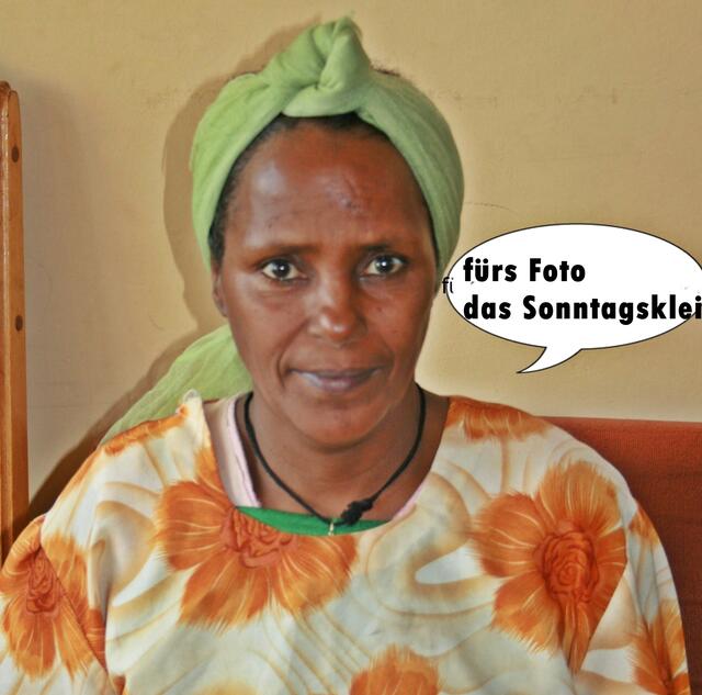 sie bekam auch ein Foto