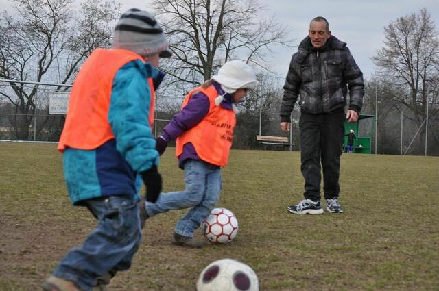 klappt doch prima das erste Training