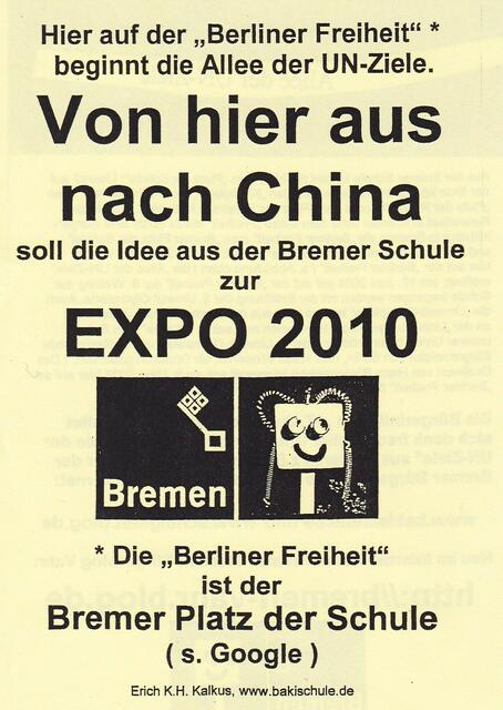BAKI-Information zum Projekt "Schulcontainer zur EXPO 2010"