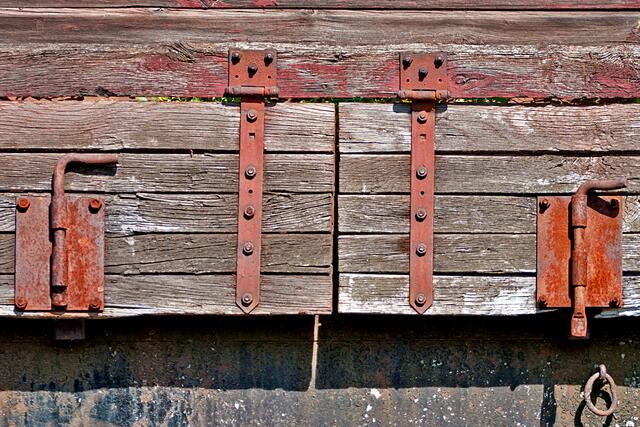 Details alter Wagons.