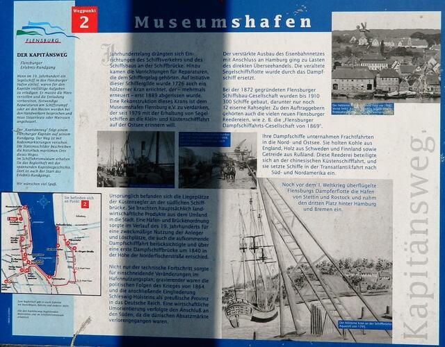 Info Tafel für den Museumshafen
