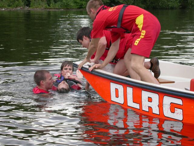 Platz 2 - Rettungsübung auf der Lahn (61 Stimmen) | Foto: DLRG-Kreisgruppe Gießen