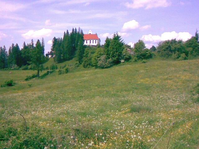 Blick auf St. Georg vom Südplateau aus