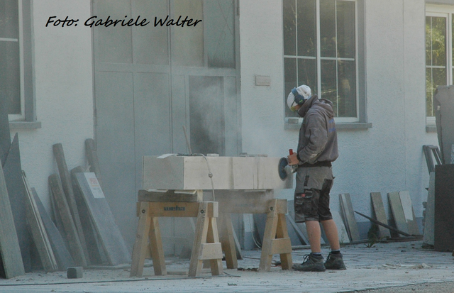 Ein bißchen staubt es