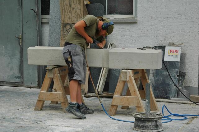 Ferdinand Walter bei der Arbeit