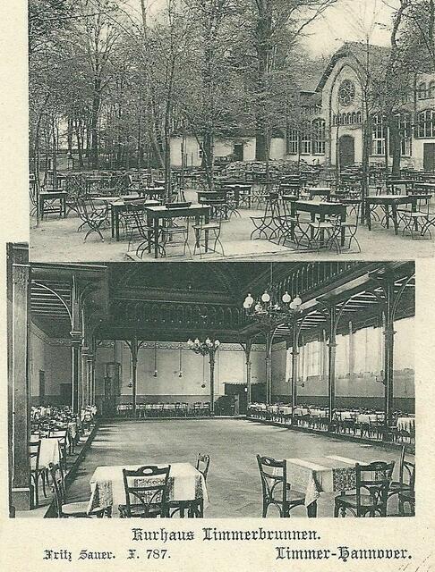Kurhaus Limmerbrunnen, um 1905.
