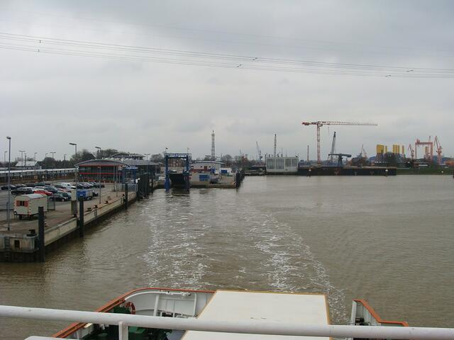 Blick zurück auf Emden