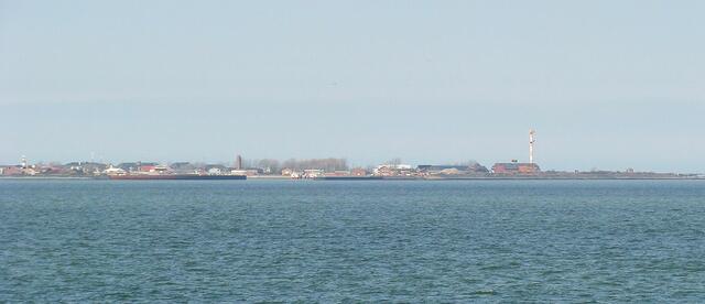 Borkum-Reede in Sicht