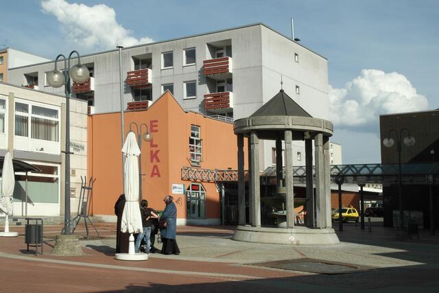 Fußgängerzone "In den Blumentriften", der Brunnenplatz