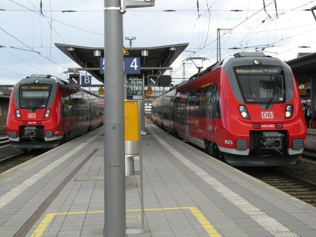 Erste Einsätze als RegionalBahn zwischen Gießen und Hanau (Gießen, 12.04.)