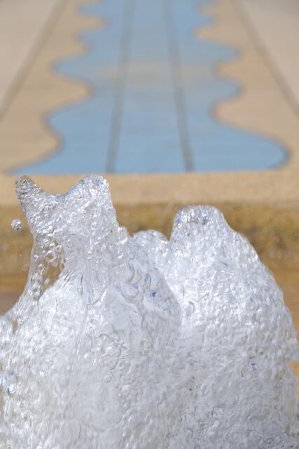 Wasserspiele auf der Kurpromenade in Bad Nenndorf (Foto: Katja Woidtke)
