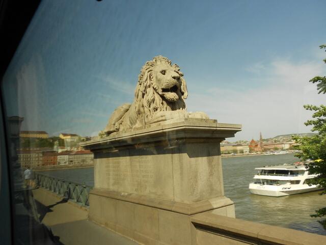 Löwe auf der Donaubrücke