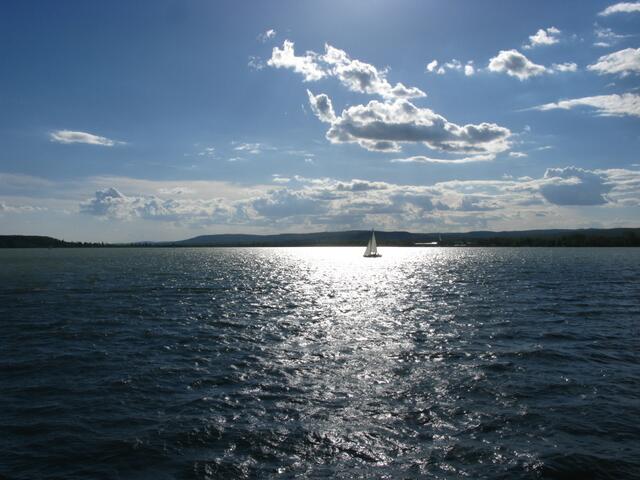 Spiegelung am Plattensee.
