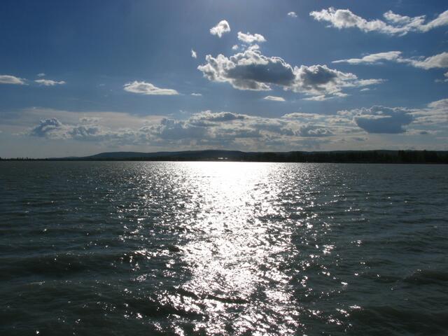 Spiegelung am Plattensee.