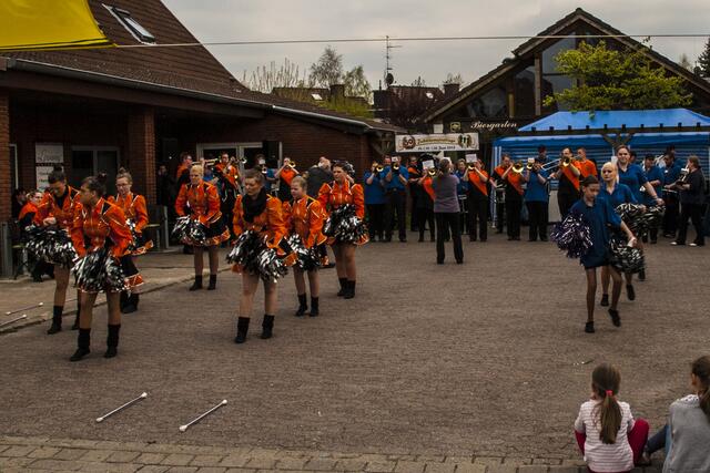 Der Fanfarenzug Resse spielte mit den Magic Lions auch ein Lied zusammen als Finale
