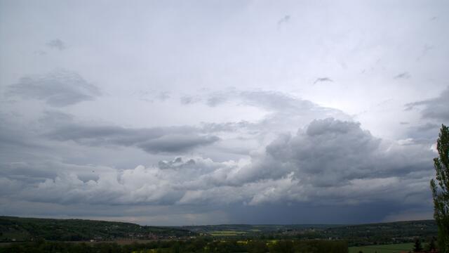 Gewitter Richtung Freyburg