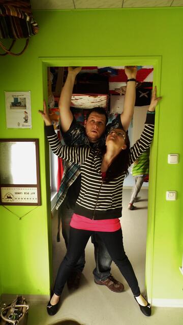 Das "Verrückte,krumme,schiefe Haus" in Nova Eventis - am 11.5.2013 !