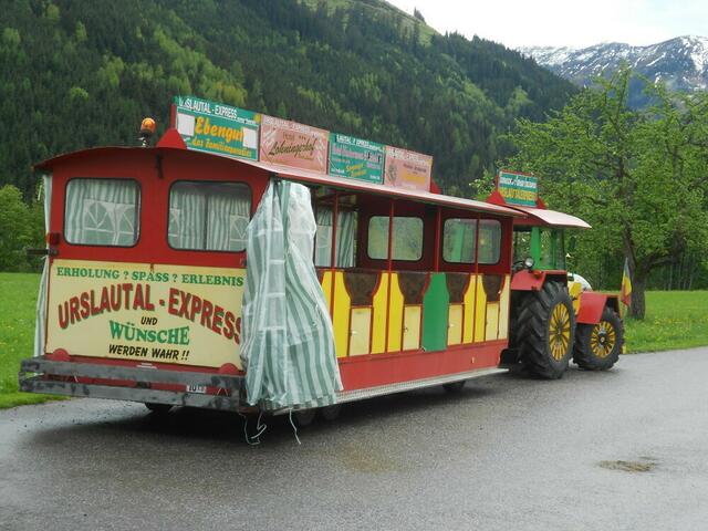 Der Bummelzug stand zur Abfahrt bereit.