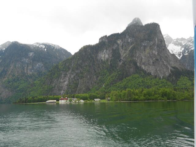 Bartholomä bei der Abfahrt