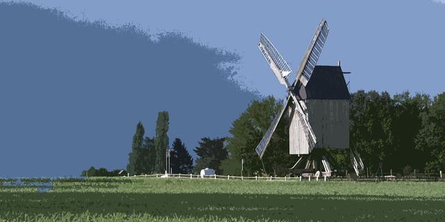 blaue Mühle