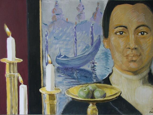 "Venezianischer Pallazzo" Akryl/Leinwand, 70x100cm
