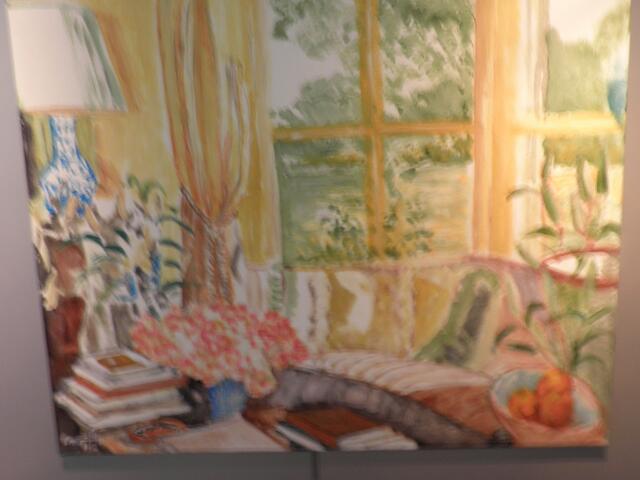 "Sonniger Erker" Akryl/Leinwand, 80x100 cm