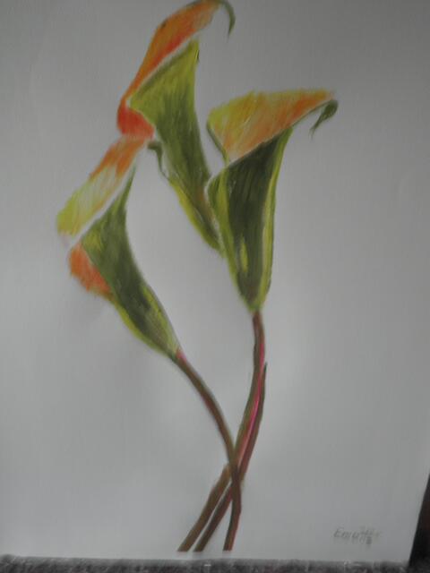 "Blütenaquarell" 50x70 cm