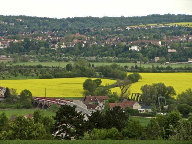 die neuen Brücken über die Saale bei Roßbach