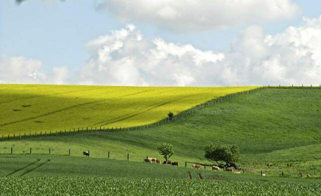 hinter Mertendorf einfach ein toller Blick über eine beeindruckende Landschaft