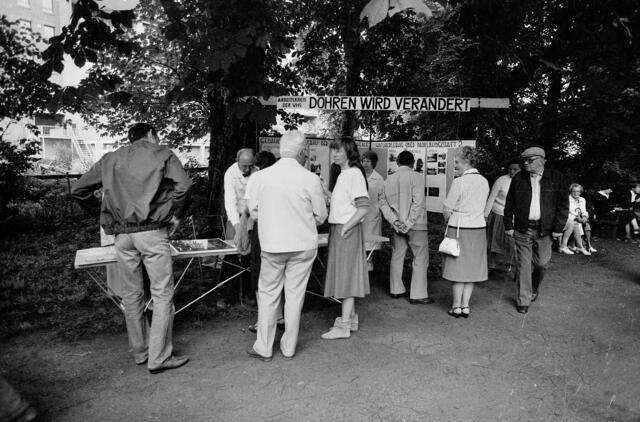 Auch der VHS-Arbeitskreis "Döhren wird verändert" war auf dem Fest vertreten.