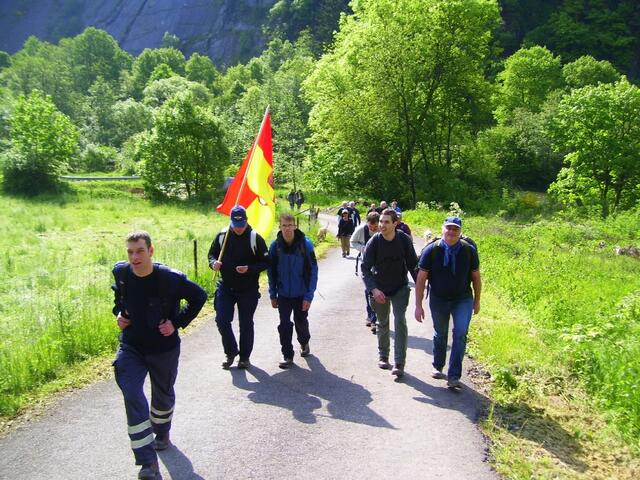 Der Berg wird erklommen.