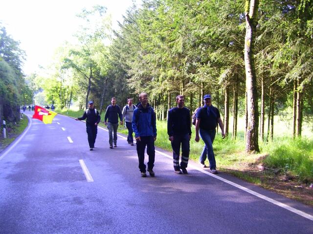 Auf den Straßen von Luxemburg.