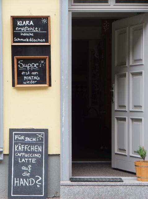 Montags Suppe, sonst Kaffee auf die Hand :-)